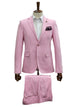 Stretch Fabric - Slim Fitted Suit - "Pink" Light Weight Suit - "Style #"