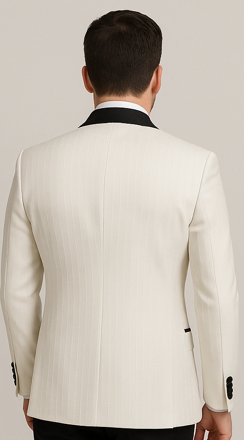 Black Gatsby Tuxedo – Classic 1920s-Inspired Men’s Formal Suit - 36R