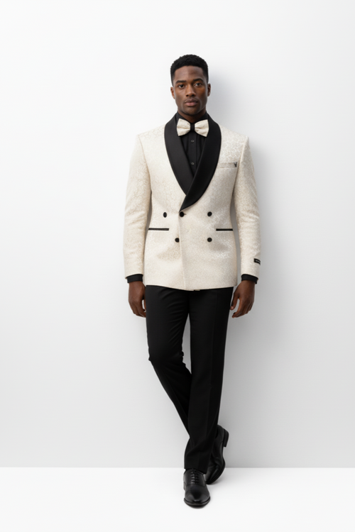 Three Button Shawl Lapel Slim Fit For Men