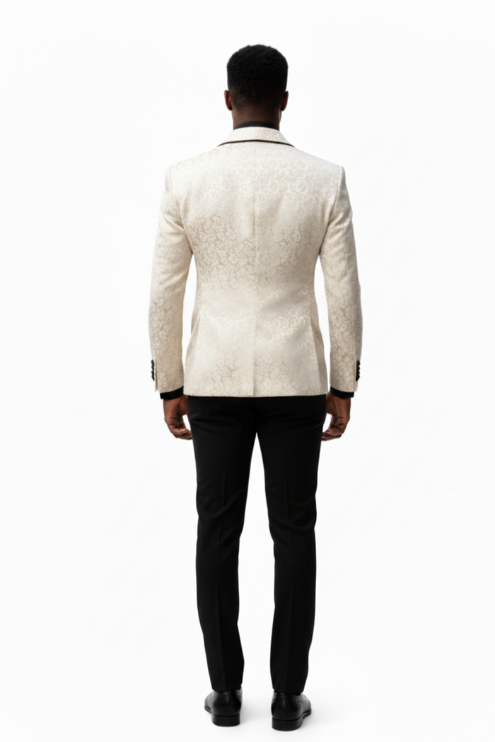 Three Button Shawl Lapel Slim Fit For Men
