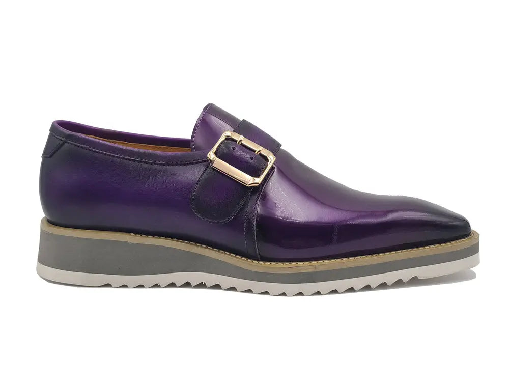 Carrucci Gorgeous Patent Leather Monkstrap Slip on - 7.5
