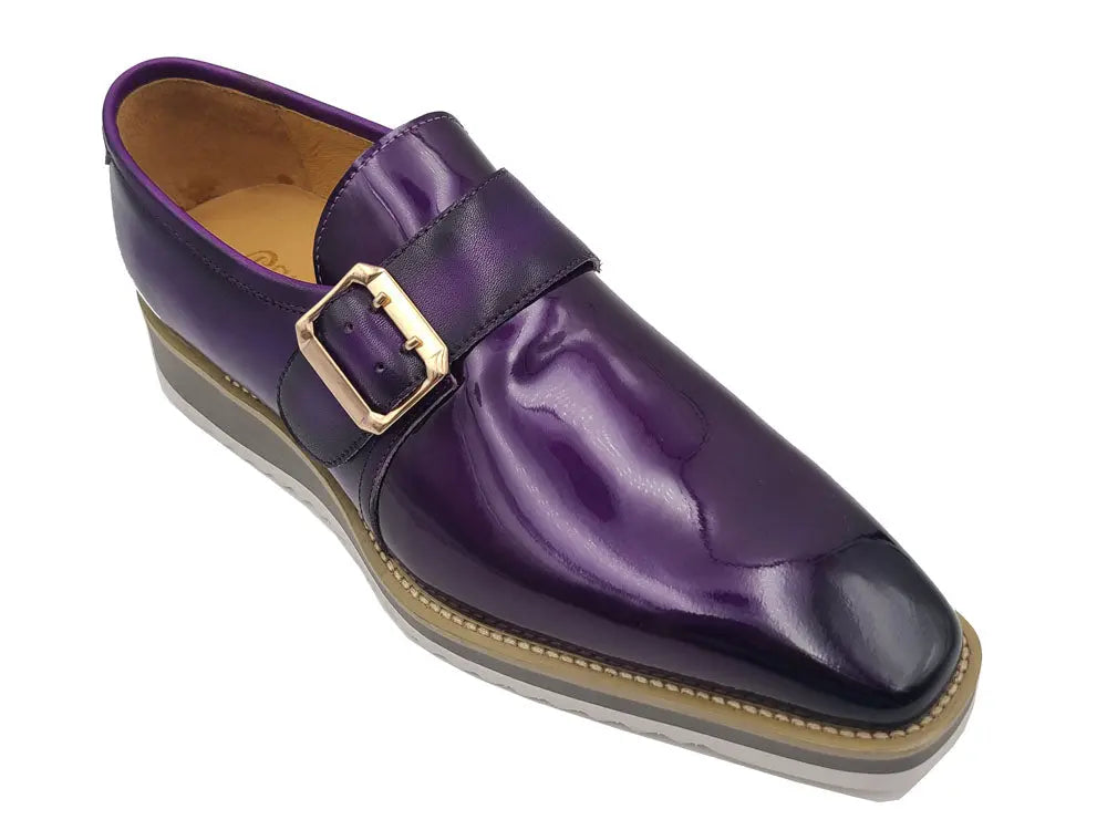 Carrucci Gorgeous Patent Leather Monkstrap Slip on - 7.5