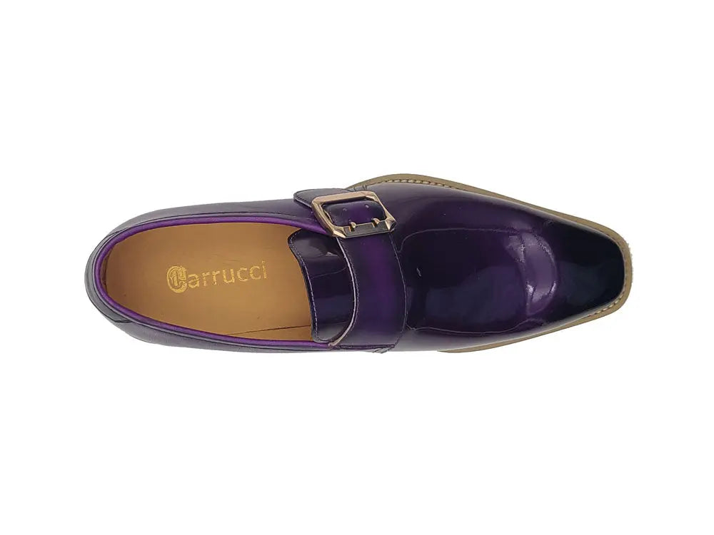 Carrucci Gorgeous Patent Leather Monkstrap Slip on - 7.5