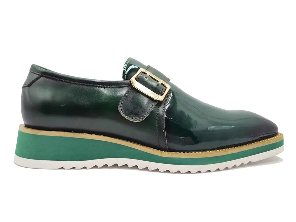 Carrucci Gorgeous Patent Leather Monkstrap Slip on - 7.5