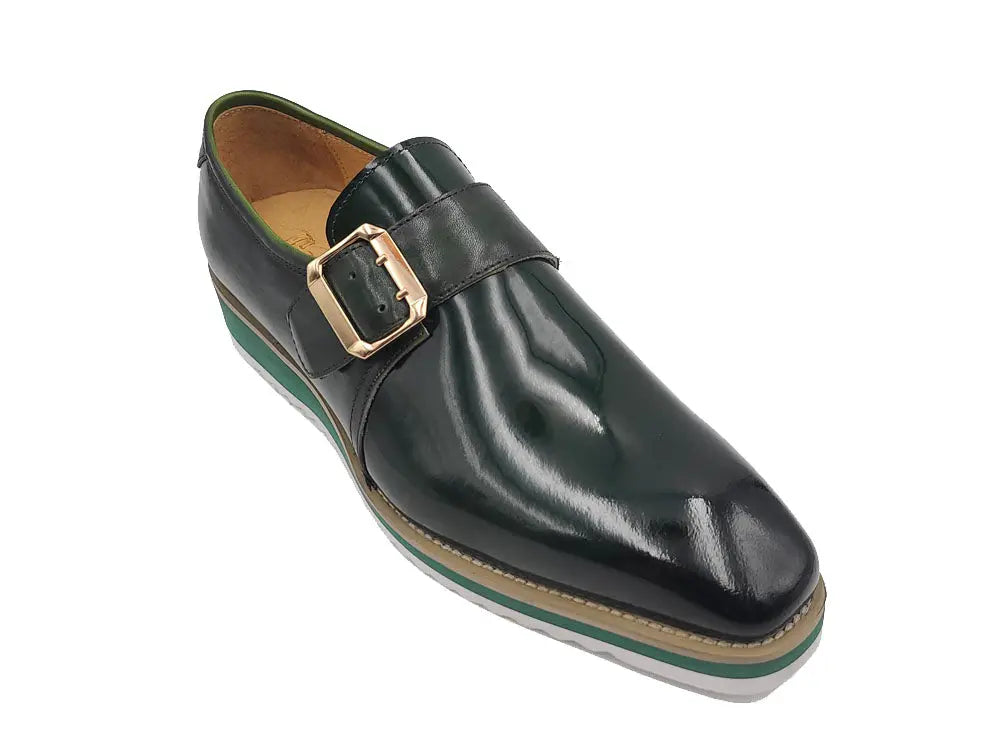 Carrucci Gorgeous Patent Leather Monkstrap Slip on - 7.5