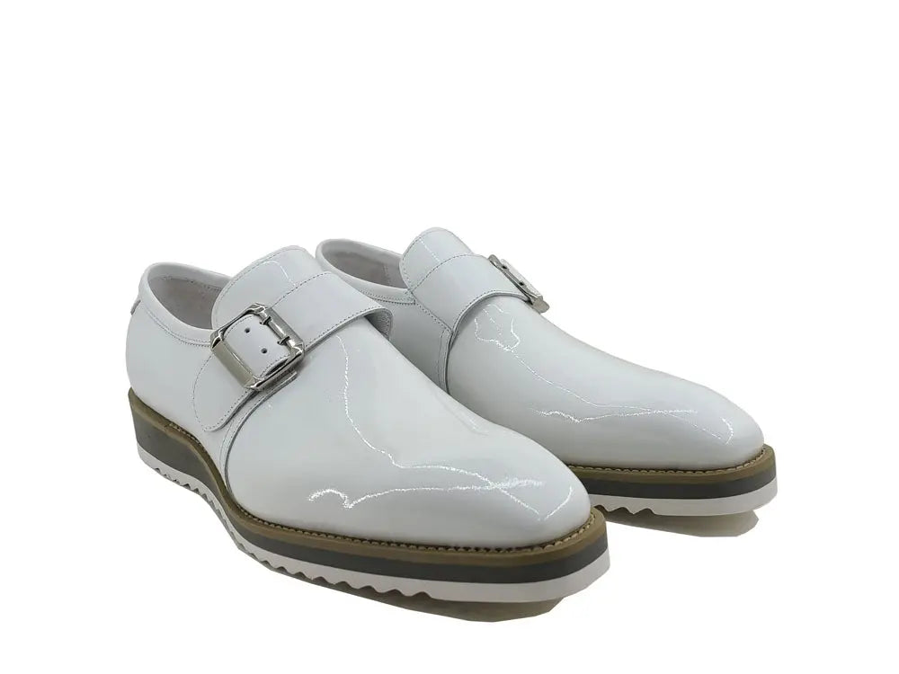 Carrucci Gorgeous Patent Leather Monkstrap Slip on - 7.5