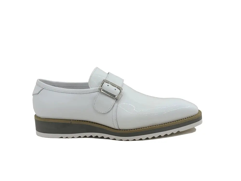 Carrucci Gorgeous Patent Leather Monkstrap Slip on - 7.5
