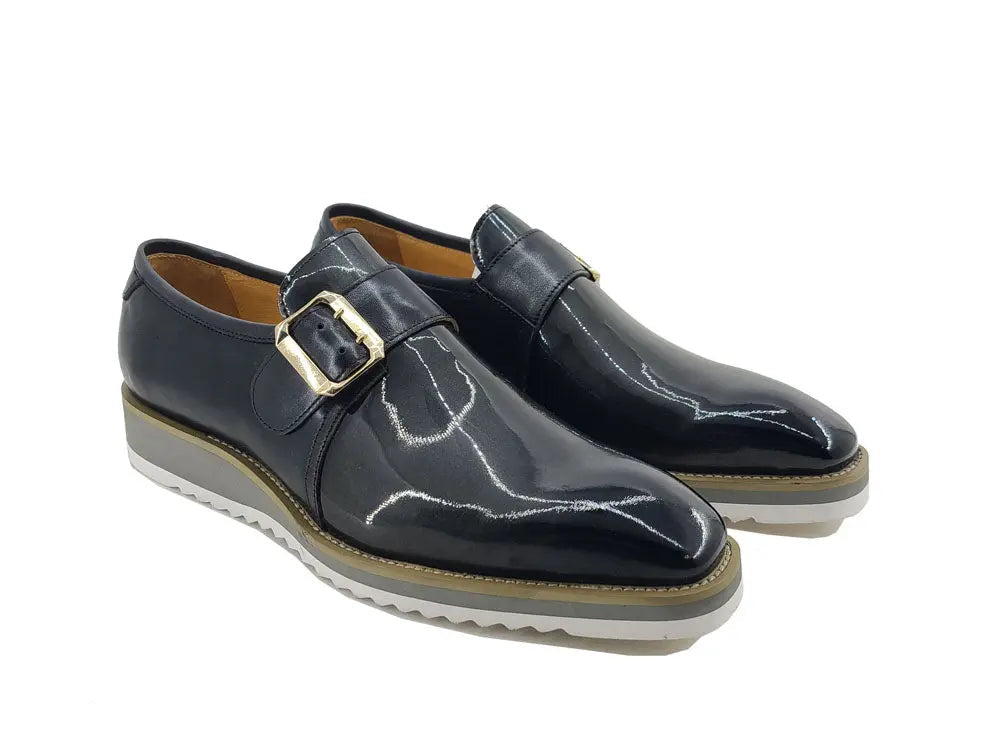 Carrucci Gorgeous Patent Leather Monkstrap Slip on - 7.5