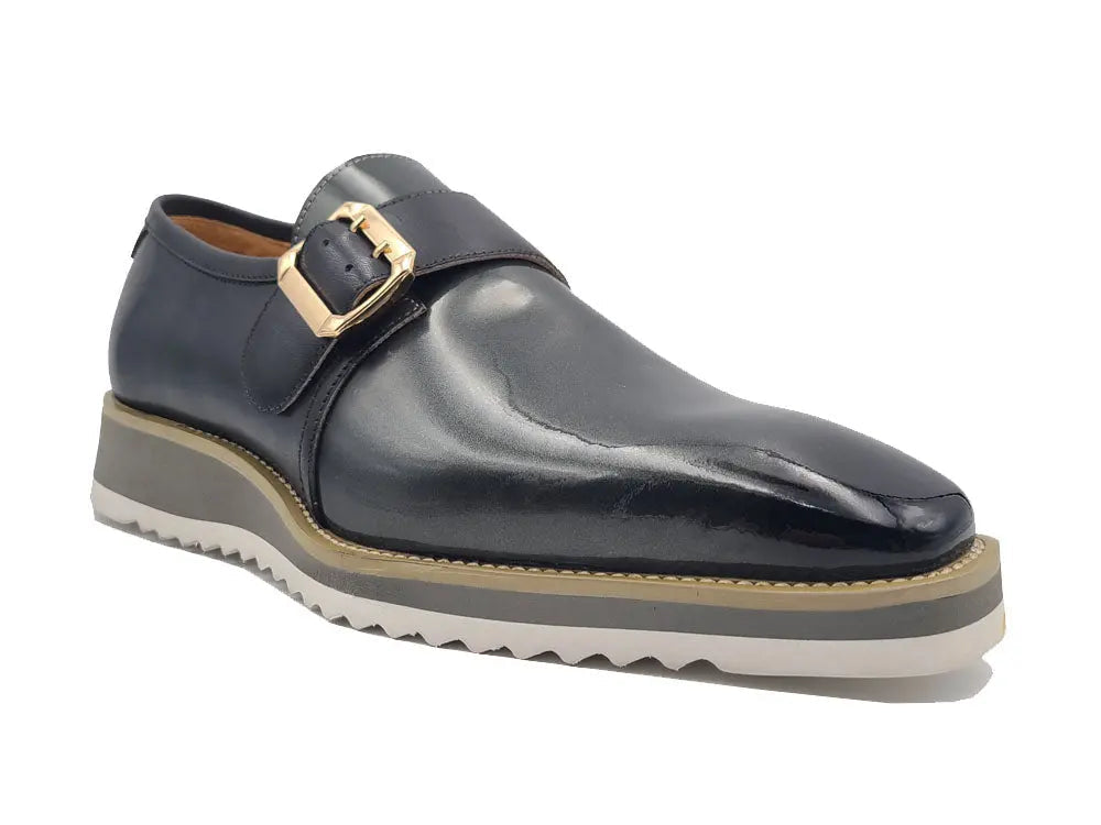 Carrucci Gorgeous Patent Leather Monkstrap Slip on - 7.5