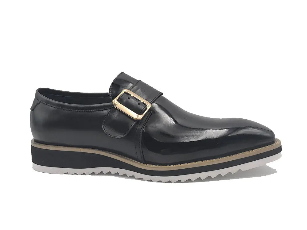 Carrucci Gorgeous Patent Leather Monkstrap Slip on - 7.5