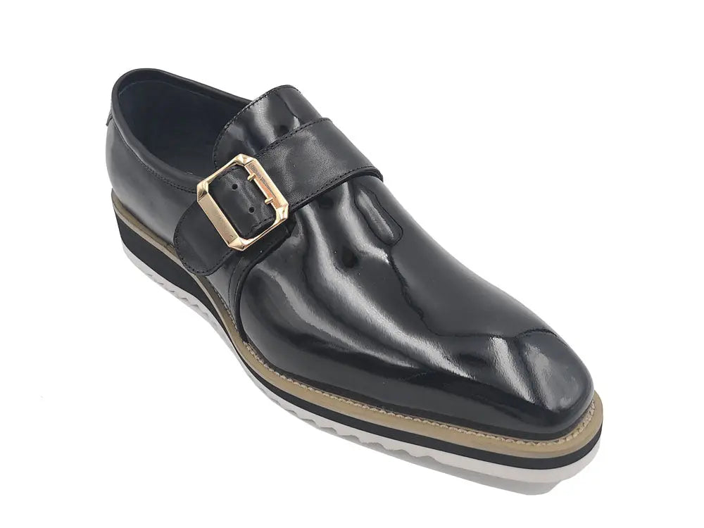 Carrucci Gorgeous Patent Leather Monkstrap Slip on - 7.5