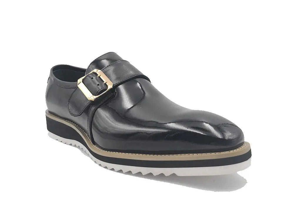 Carrucci Gorgeous Patent Leather Monkstrap Slip on - 7.5