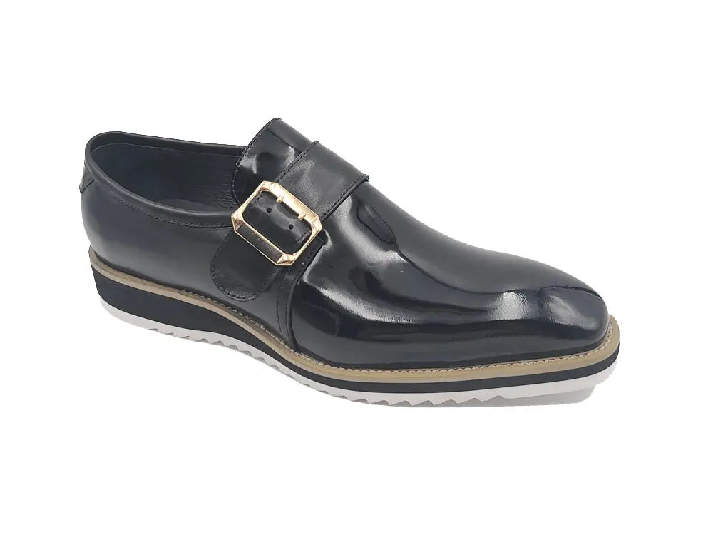 Carrucci Gorgeous Patent Leather Monkstrap Slip on - 7.5