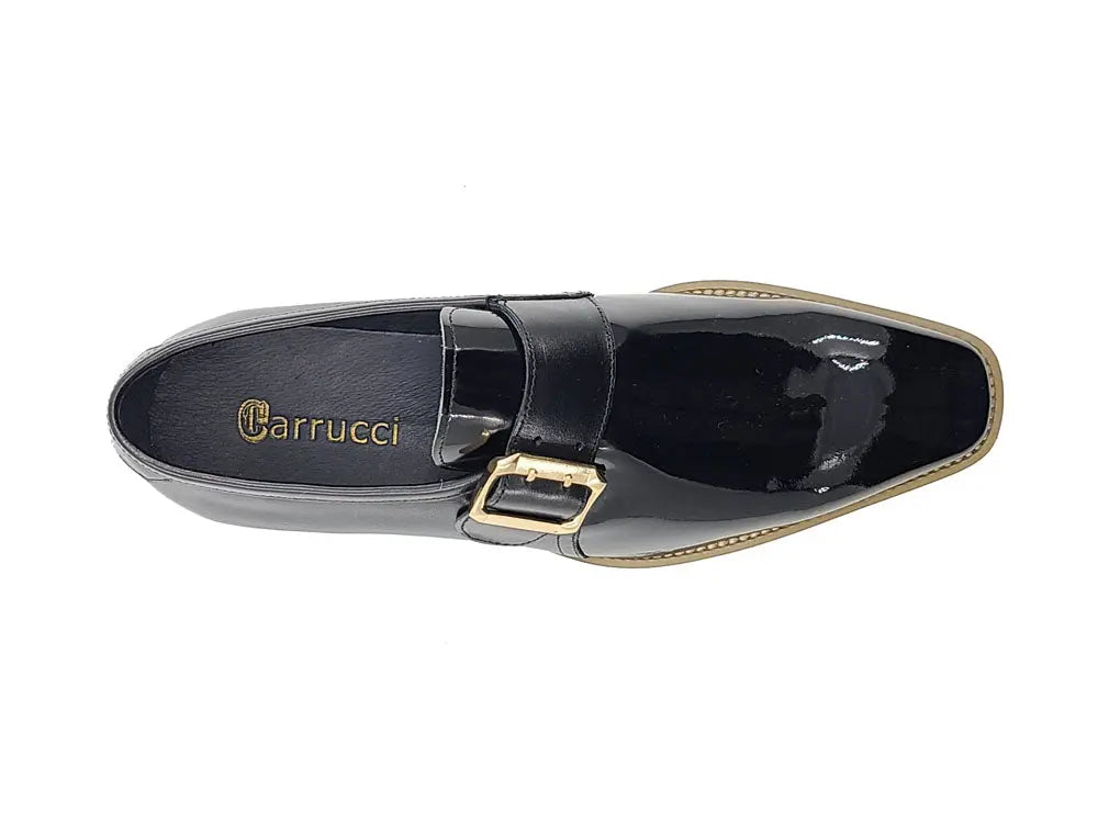 Carrucci Gorgeous Patent Leather Monkstrap Slip on - 7.5