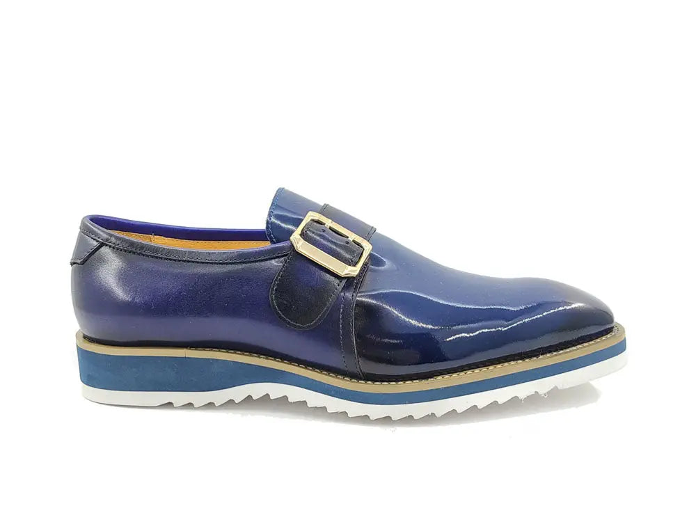 Carrucci Gorgeous Patent Leather Monkstrap Slip on - 7.5