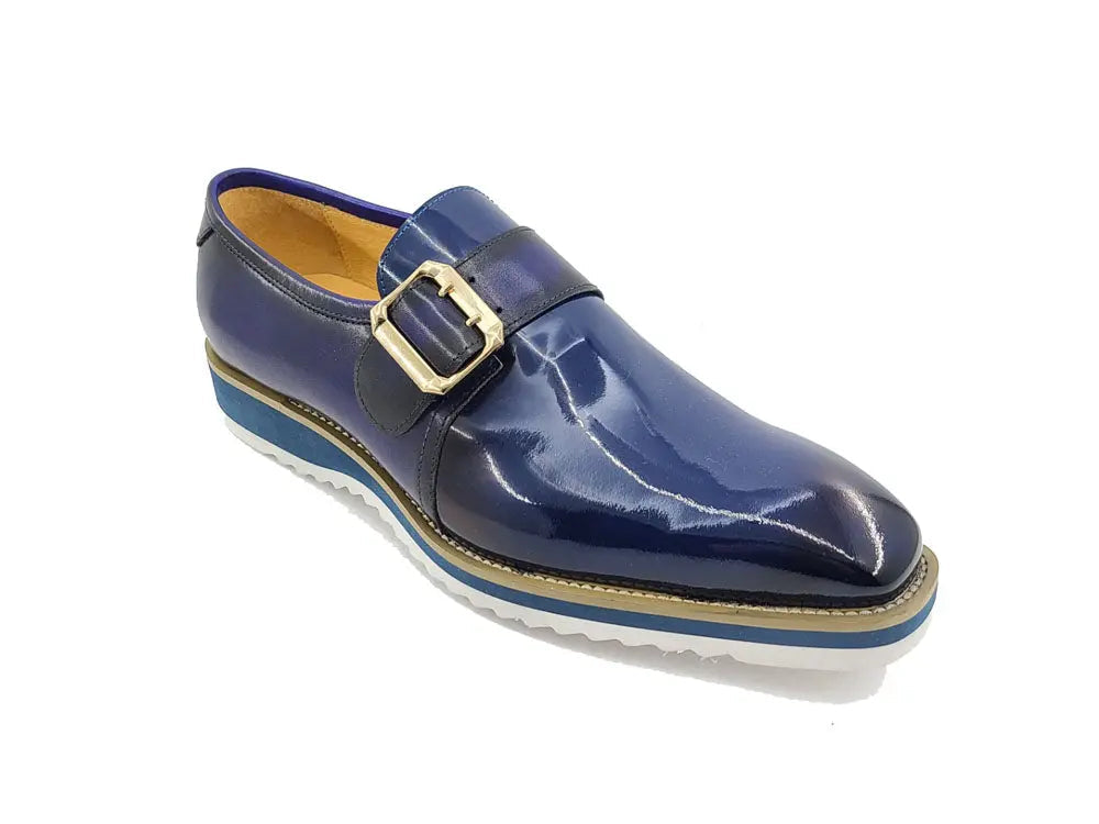 Carrucci Gorgeous Patent Leather Monkstrap Slip on - 7.5