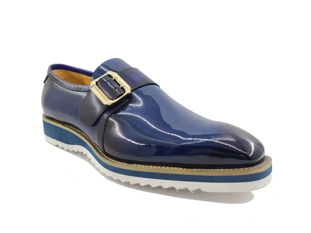 Carrucci Gorgeous Patent Leather Monkstrap Slip on - 7.5