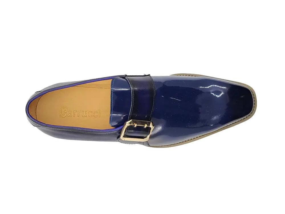 Carrucci Gorgeous Patent Leather Monkstrap Slip on - 7.5