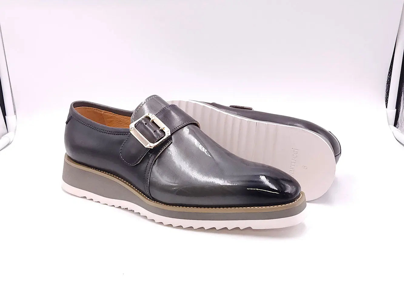 Carrucci Gorgeous Patent Leather Monkstrap Slip on - 7.5