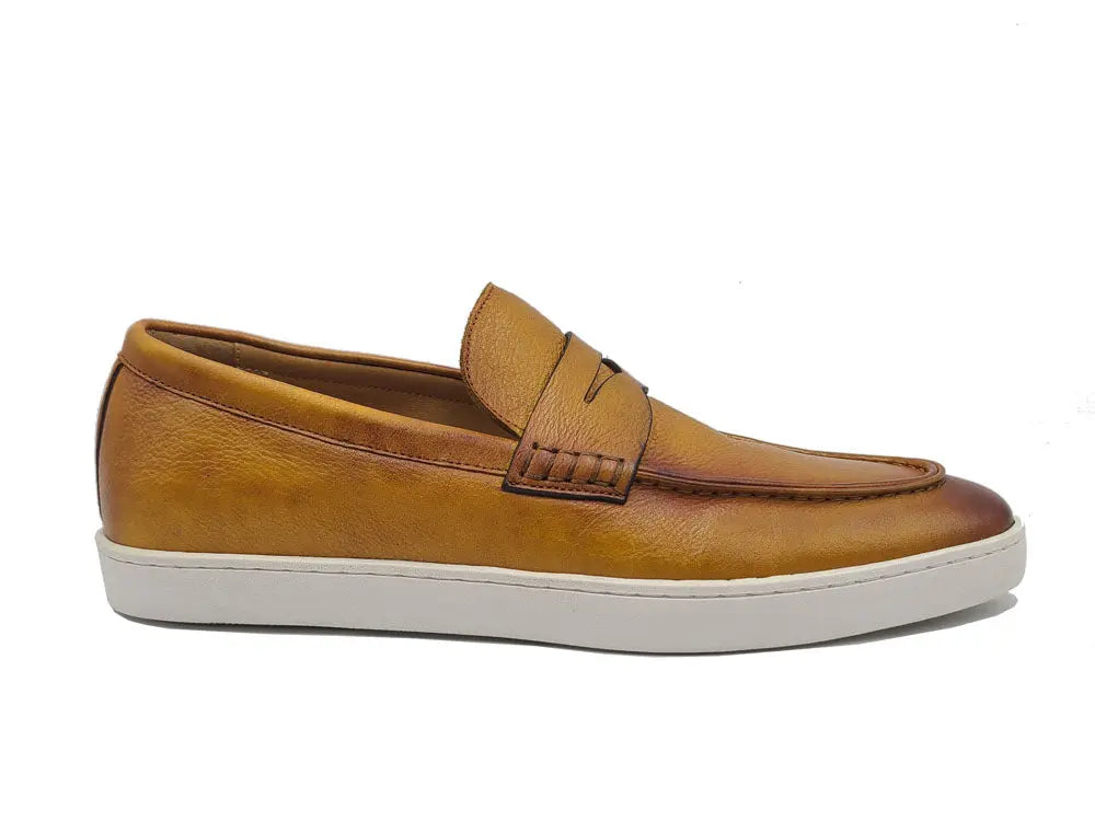 Carrucci Burnished Leather Sneaker - 10