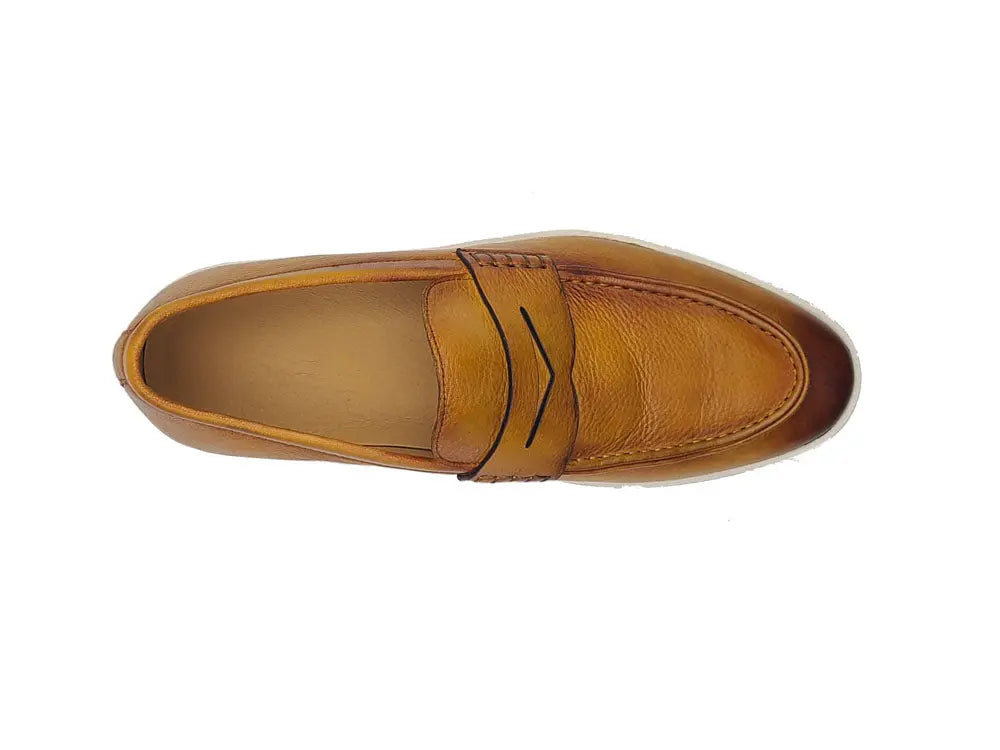Carrucci Burnished Leather Sneaker - 10