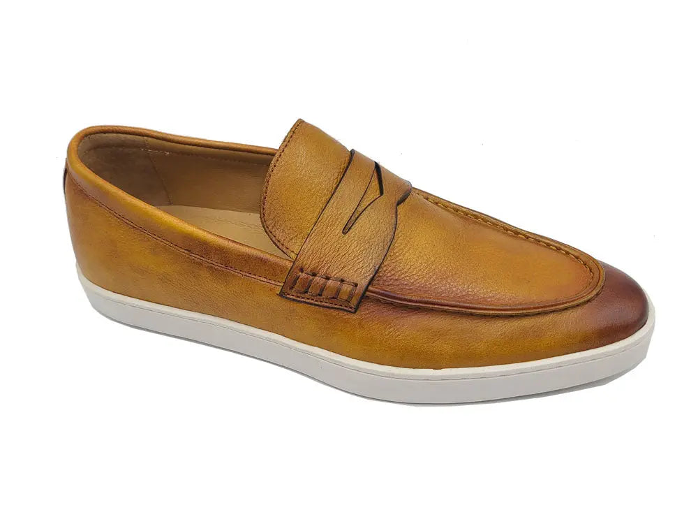 Carrucci Burnished Leather Sneaker - 10