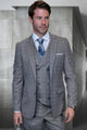 Big and Tall Suit - Gray Big and Tall Modern Fit 3 PC Suit