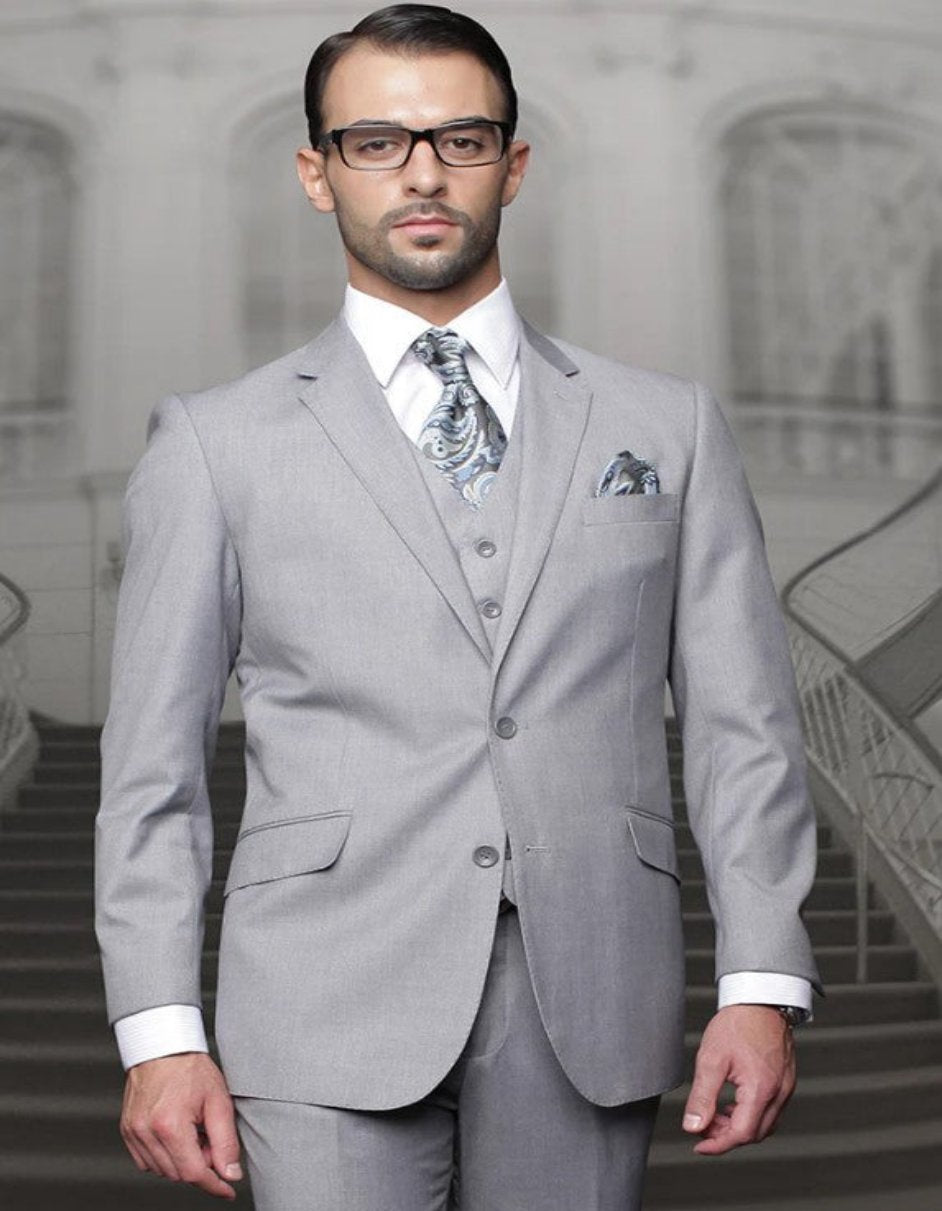 Big and Tall Suit - Gray Big and Tall Regular Fit 3 PC Suit