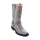 Los Altos Gray Full Quill Ostrich Menâ€™s Motorcycle Boot