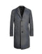 3 Button Grey Cashmere Overcoat