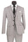 Cheap priced Suit- Men's Slim Fit Vested Glen Plaid Summer Business Gray Suit