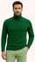 Mens Green Slim Fit Turtleneck Sweater – Lightweight Knit Pullover in Emerald Green