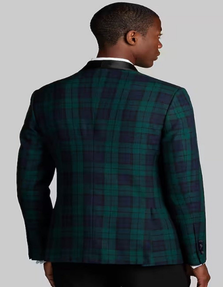 Plaid Dinner Jacket - Green Tartan Sportcoat