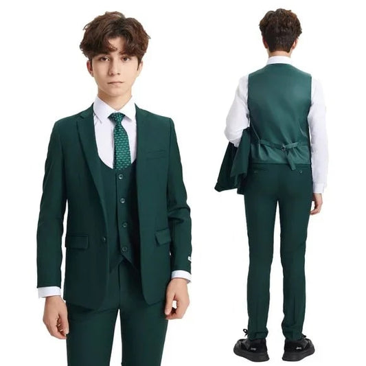 Exclusive Stacy Adams 5pc Boys Suit Slim-Fit, Green