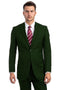 Cheap Priced Suit - Men's Two Button Basic Modern Fit Business Green Suit