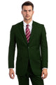 Cheap Priced Suit - Men's Two Button Basic Modern Fit Business Green Suit