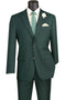 Cheap priced Suit- Mens Basic 2 Button Modern Fit Green Suit