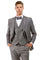 Cheap priced Suit - Men's Two Button Vested Vintage Style Tweed Wedding Grey Suit