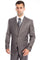 Cheap priced Suit - Men's Vested Two Button Solid Color Wedding & Business Grey Suit