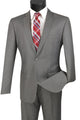 Cheap priced Suit - Mens Basic 2 Button Modern Fit Grey Suit