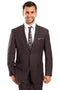 Cheap Priced Suit - Men's Two Button Regular Fit Micro Pinstripe Business Grey Suit