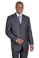 Cheap Priced Suit- Mens Classic 3 Button Wool Feel - Designer Brand Tonal Pinstripe Suit