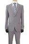 Cheap Priced Suit- Mens 2 Button Slim Fit Poplin Grey Basic Suit