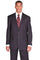 Cheap Priced Suit - Mens 2 Button Modern Fit Banker Pinstripe Grey Suit