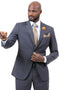 Cheap Priced Suit  - Mens Two Button Slim Fit Business Grey Suit