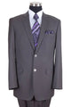 Cheap Priced Suit - Mens Basic 2 Button Wool Feel - Designer Brand Modern Fit Grey Suit