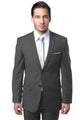 Cheap Priced Suit - Men's Basic 2 Button Slim Fit Wedding  Grey Suit