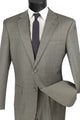 Cheap Priced Suit - Mens 2 Button Weave Pattern Sharkskin Grey Suit