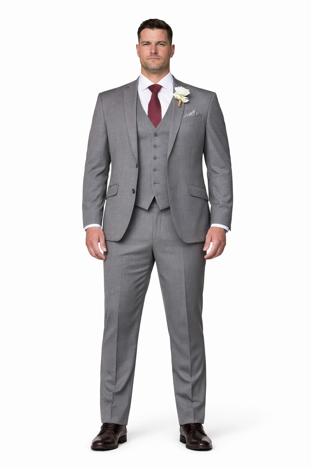 Mens Grey Groom Suit - Grey Groomsmen Suits - Gray