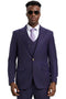 Men's Stacy Adams Vested One Button Side Peak Lapel purple  Pinstripe Suit in Eggplant